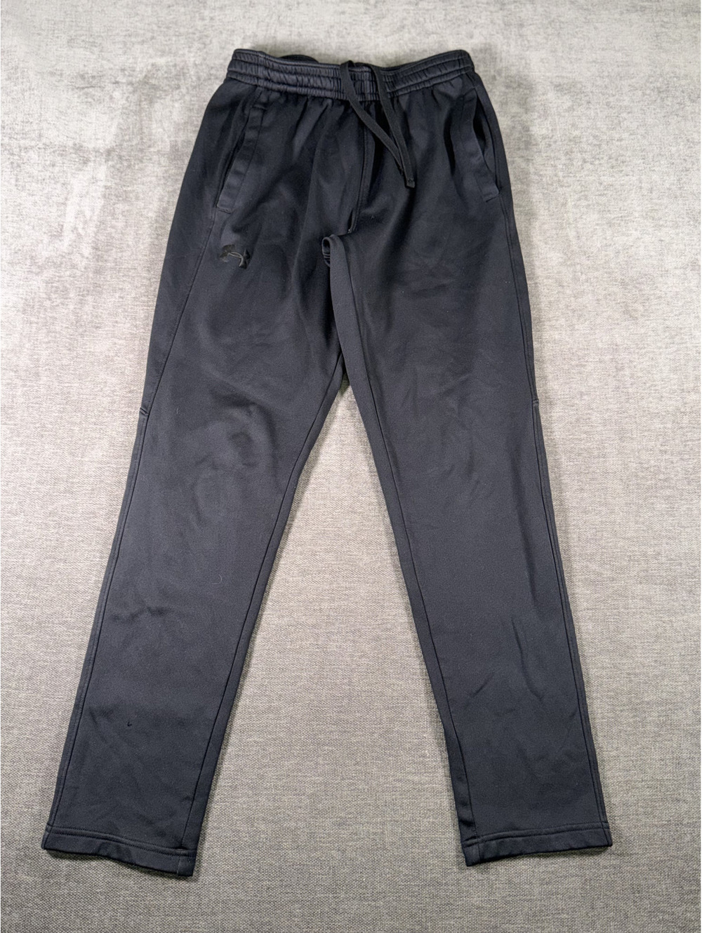 Under Armour Black Athletic Sweatpants with Drawstring Waist, Size Small